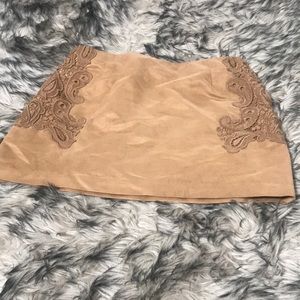 Suede Skirt